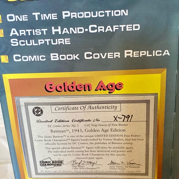 Collectors Fine Pewter DC Batman Figurine - Picture 4 of 5